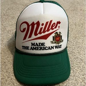 Vintage Green Miller Hat